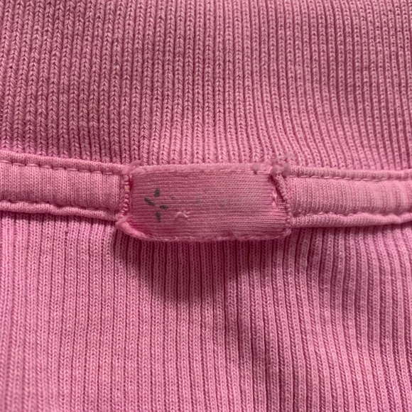 J Galt rib knit cotton button front too - Picture 2 of 4